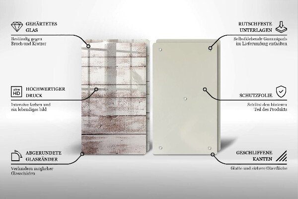 Copertura piano cottura Vecchie tavole di legno