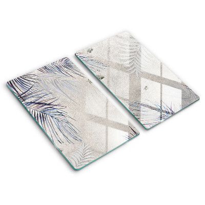 Copri piano cottura in vetro Foglie sottili