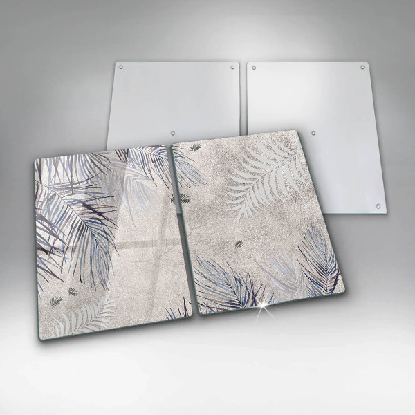 Copri piano cottura in vetro Foglie sottili