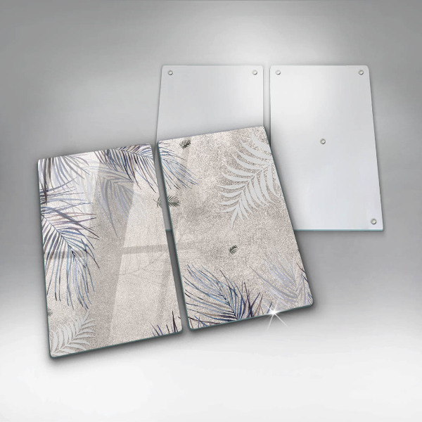 Copri piano cottura in vetro Foglie sottili