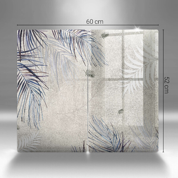 Copri piano cottura in vetro Foglie sottili