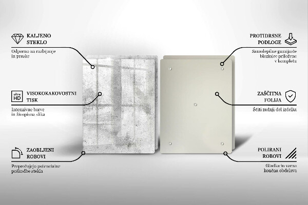 Copri piano cottura in vetro Struttura concreta