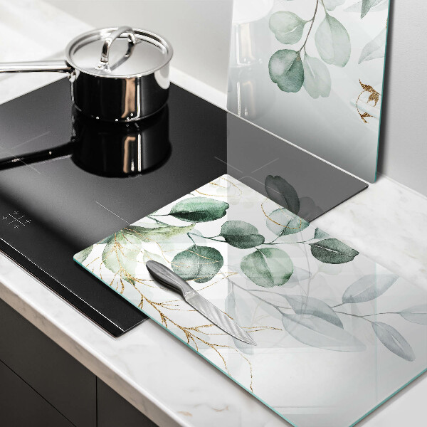 Copri piano cottura in vetro Piante dipinte