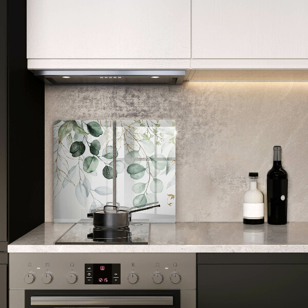 Copri piano cottura in vetro Piante dipinte