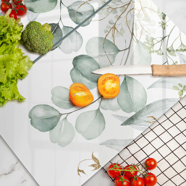 Copri piano cottura in vetro Piante dipinte