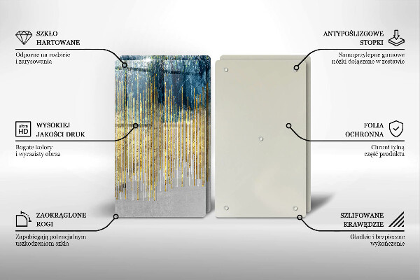 Copri piano cottura in vetro Astrazione del designer