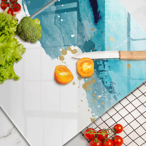 Copri piano cottura in vetro Macchie blu