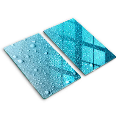 Copri piano cottura in vetro Gocce d'acqua