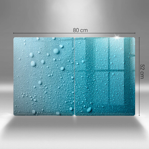 Copri piano cottura in vetro Gocce d'acqua