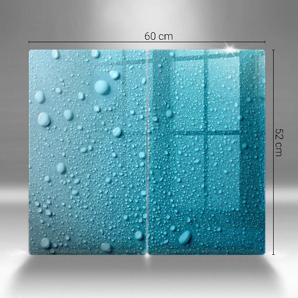 Copri piano cottura in vetro Gocce d'acqua