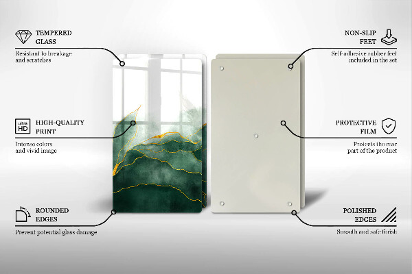 Copri piano cottura in vetro Natura astratta