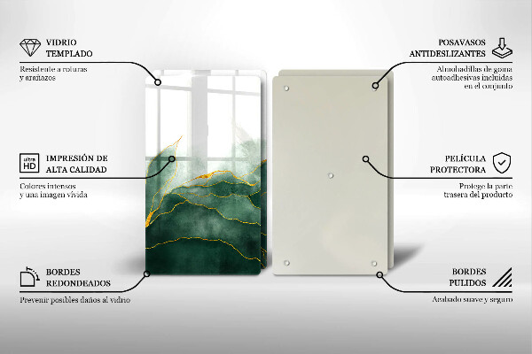 Copri piano cottura in vetro Natura astratta