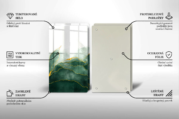 Copri piano cottura in vetro Natura astratta