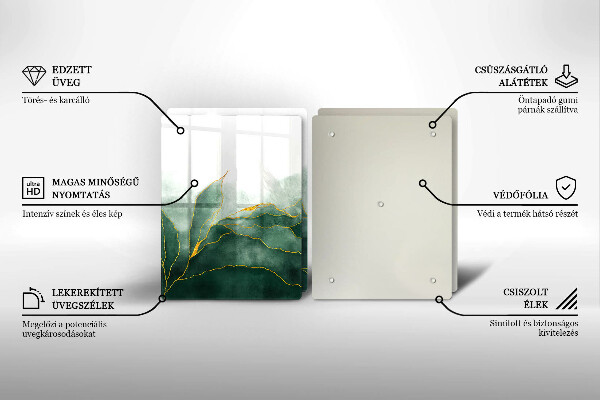 Copri piano cottura in vetro Natura astratta