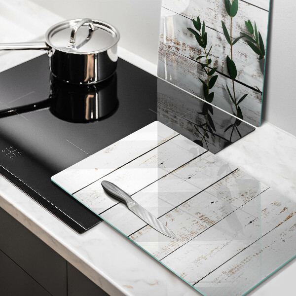 Copri piano cottura in vetro Vecchie tavole e foglie