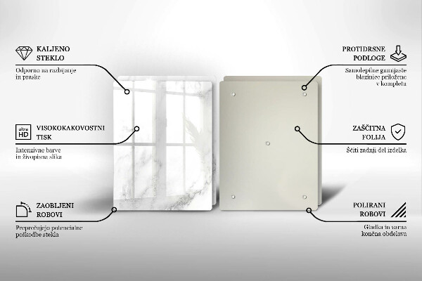 Copri piano cottura in vetro Marmo moderno