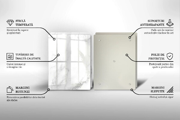 Copri piano cottura in vetro Marmo moderno