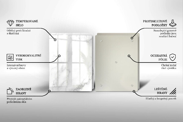 Copri piano cottura in vetro Marmo moderno