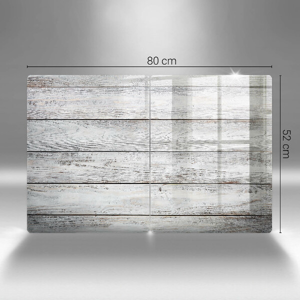 Copri piano cottura in vetro Tavole di legno luminose