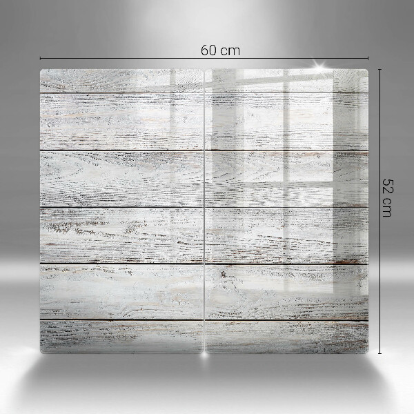 Copri piano cottura in vetro Tavole di legno luminose