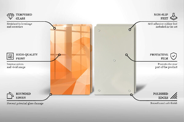 Copri piano cottura in vetro Sfondo geometrico