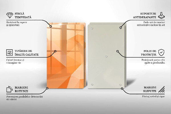 Copri piano cottura in vetro Sfondo geometrico
