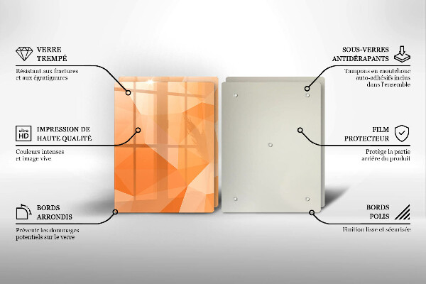 Copri piano cottura in vetro Sfondo geometrico