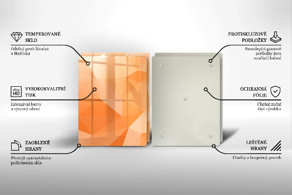Copri piano cottura in vetro Sfondo geometrico