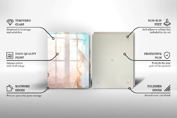 Copri piano cottura in vetro Astrazione del marmo