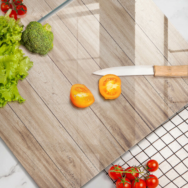 Copri piano cottura in vetro Tavole di legno