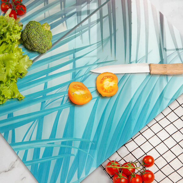 Copri piano cottura in vetro Foglie pastello