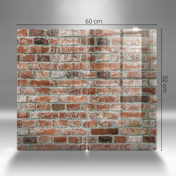 Copri piano cottura in vetro Vecchio muro di mattoni