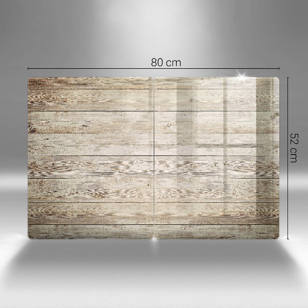 Copri piano cottura in vetro Tavole di legno