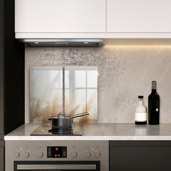 Copri piano cottura in vetro Erba della pampa