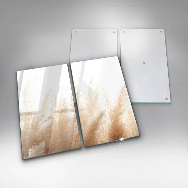 Copri piano cottura in vetro Erba della pampa