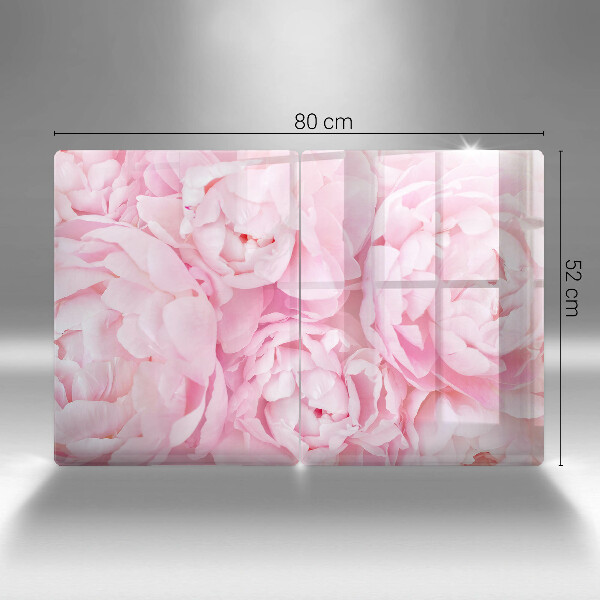 Copertura piano cottura Peonie delicate