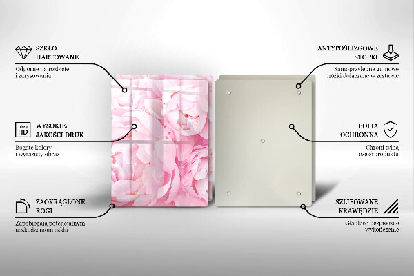 Copertura piano cottura Peonie delicate