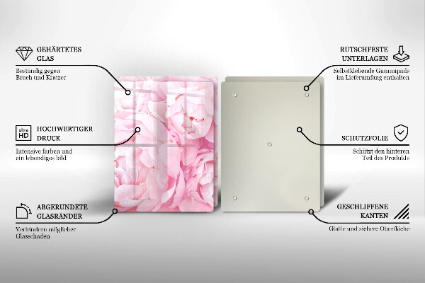 Copertura piano cottura Peonie delicate