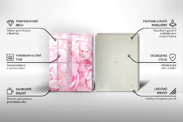 Copertura piano cottura Peonie delicate