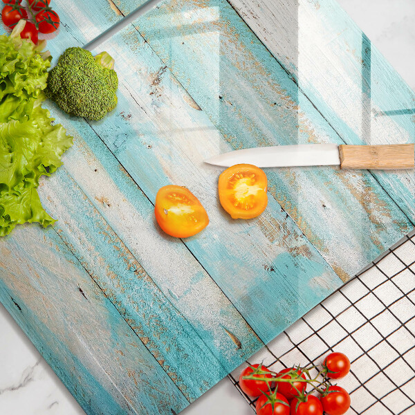 Copri piano cottura in vetro Tavole in legno d'epoca