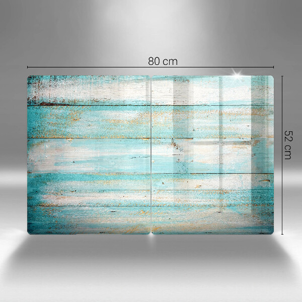 Copri piano cottura in vetro Tavole in legno d'epoca