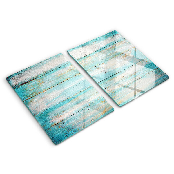 Copri piano cottura in vetro Tavole in legno d'epoca