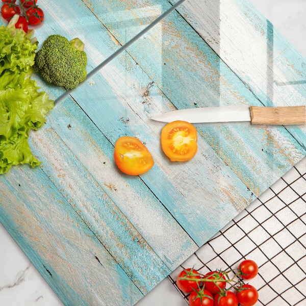 Copri piano cottura in vetro Tavole in legno d'epoca