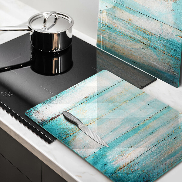 Copri piano cottura in vetro Tavole in legno d'epoca