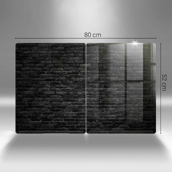 Copri piano cottura in vetro Muro di mattoni