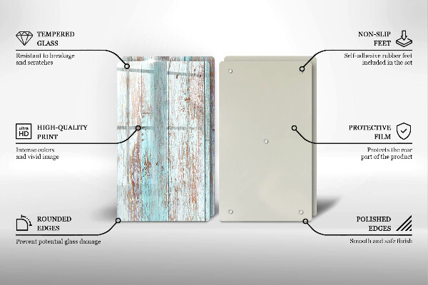 Copri piano cottura in vetro Vecchie tavole d'epoca