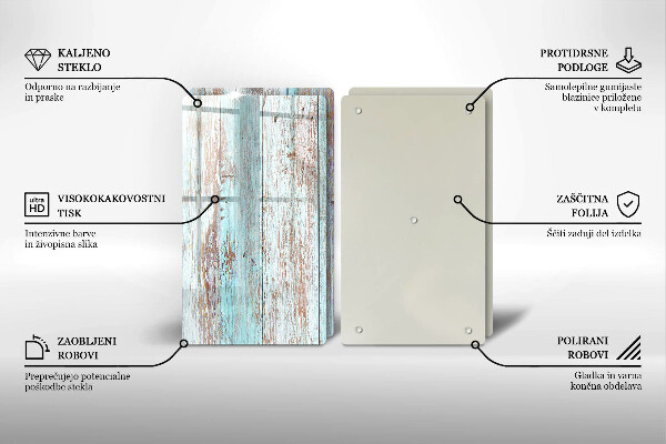 Copri piano cottura in vetro Vecchie tavole d'epoca