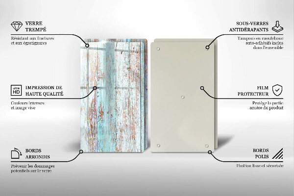 Copri piano cottura in vetro Vecchie tavole d'epoca