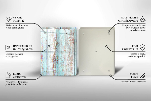 Copri piano cottura in vetro Vecchie tavole d'epoca