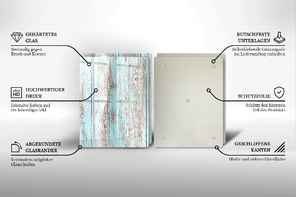 Copri piano cottura in vetro Vecchie tavole d'epoca